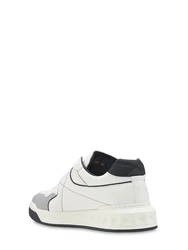 Ledersneakers Grau