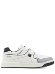Ledersneakers Grau