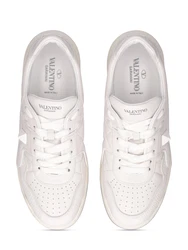 Ledersneakers Creme
