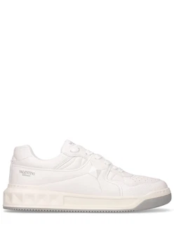 Ledersneakers Creme