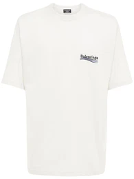 T-shirt Aus Baumwolle Mit Logo
