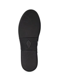 Sneakers Aus Leder Schwarz