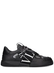 Sneakers Aus Leder Schwarz