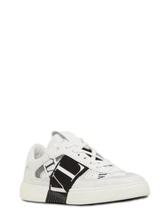 Sneakers Aus Leder Grau