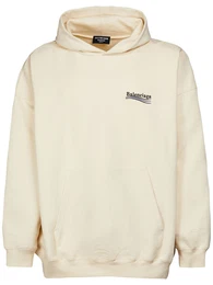 Hoodie Aus Fleece Mit Logostickerei