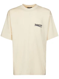 T-shirt Aus Baumwolle Mit Logo