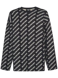 Baumwollstrickpullover Mit Logo