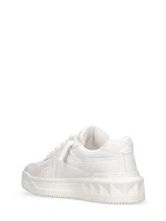 Lacklederpumps One Stud Grau/Creme