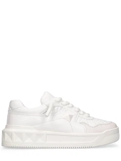 Lacklederpumps One Stud Grau/Creme