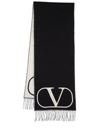 Schal Aus Wolle Und Kaschmir Mit Vlogo