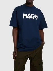 T-shirt mit Logodruck Schwarz