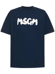 T-shirt mit Logodruck Schwarz