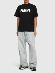 T-shirt mit Logodruck Schwarz