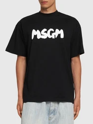 T-shirt mit Logodruck Schwarz