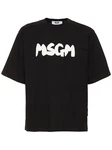 T-shirt mit Logodruck Schwarz