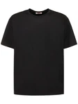 T-shirt Aus Baumwolljersey Schwarz