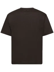 T-shirt Aus Baumwolljersey Schwarz