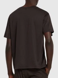 T-shirt Aus Baumwolljersey Schwarz