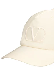 Valentino Baseballkappe Mit Vlogo-signatur Creme