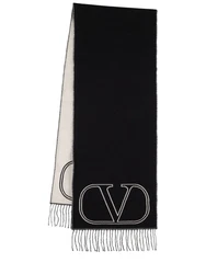 Schal Vlogo-signatur Schwarz/Grau