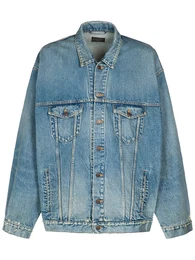Oversized Jacke Aus Denim