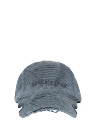 Kappe Aus Baumwolldenim Mit Rissen