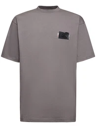 Taped Logo Cotton T-shirt