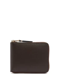 Lederbrieftasche Mit Reissverschluss