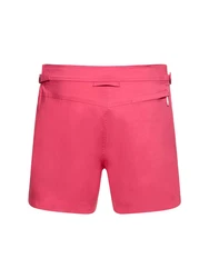 Kompakte Badeshorts Aus Popeline Rot