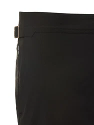 Kompakte Badeshorts Aus Popeline Schwarz