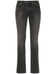 Enge Jeans Im Aged Black Wash