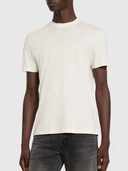 T-Shirt Aus Lyocell & Baumwolle Creme
