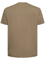 T-Shirt Aus Lyocell & Baumwolle Braun/Grün