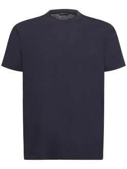 T-Shirt Aus Lyocell & Baumwolle