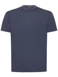 T-Shirt Aus Lyocell & Baumwolle Blau