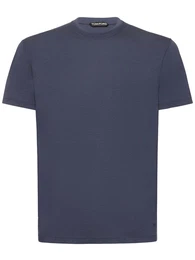 T-shirt Aus Lyocell & Baumwolle
