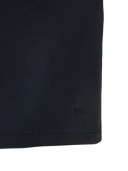 T-Shirt Aus Lyocell & Baumwolle Schwarz