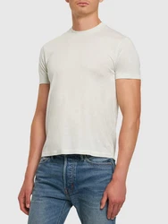 T-Shirt Aus Lyocell & Baumwolle Grau/Beige