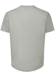 T-Shirt Aus Lyocell & Baumwolle Grau/Beige