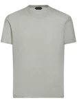 T-Shirt Aus Lyocell & Baumwolle Grau/Beige