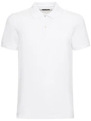 Tennis-Polohemd Weiß