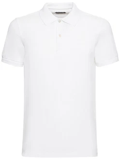 Tennis-Polohemd Weiß