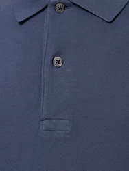 Tennis-Polohemd Blau