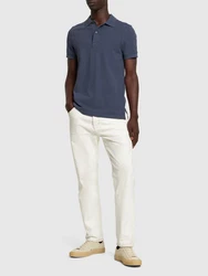 Tennis-Polohemd Blau