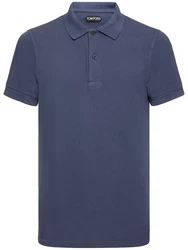 Tennis-Polohemd Blau