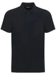 Tennis-Polohemd Schwarz