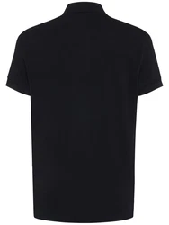 Tennis-Polohemd Schwarz