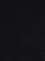 Tennis-Polohemd Schwarz