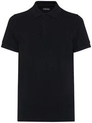 Tennis-Polohemd Schwarz