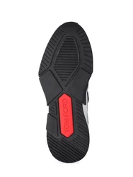 Sneakers aus Techno-Alcantara und Leder Schwarz